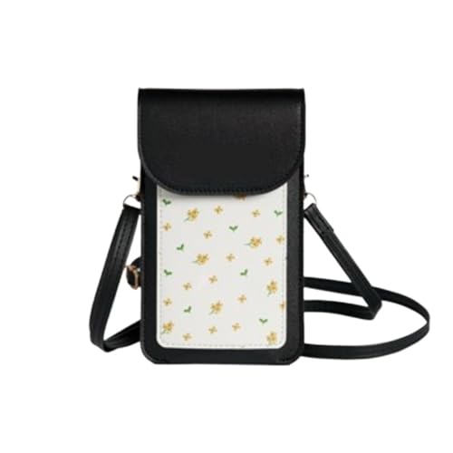 ZRHWSPD Umhängetasche Damen Handytasche Damen One Shoulder Crossbody(Black) von ZRHWSPD