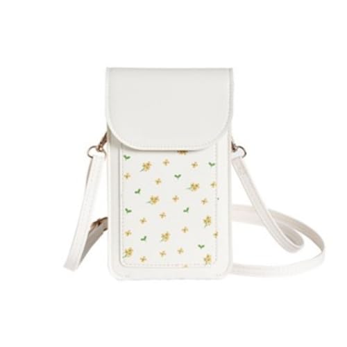 ZRHWSPD Umhängetasche Damen Handytasche Damen One Shoulder Crossbody(WHITE) von ZRHWSPD
