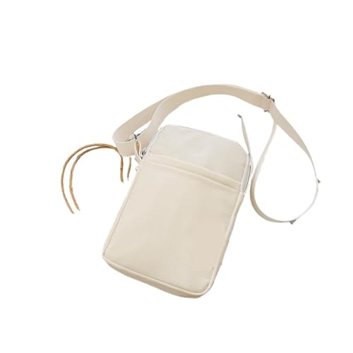 ZRHWSPD Umhängetasche Damen Handytasche Tasche Kleine Umhängetasche Hängende Münzbörse Vertikale Handtasche(Beige) von ZRHWSPD