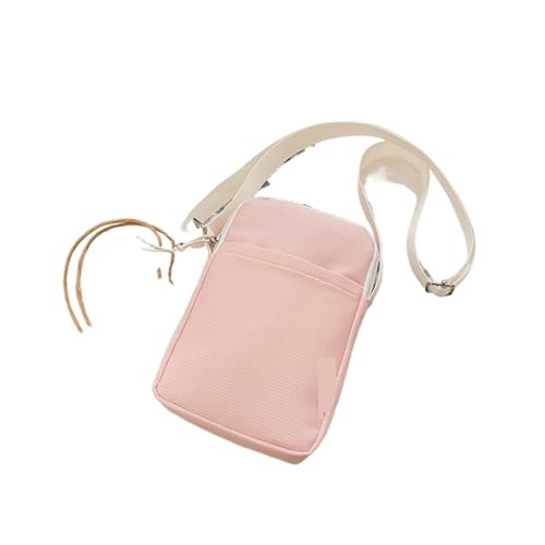 ZRHWSPD Umhängetasche Damen Handytasche Tasche Kleine Umhängetasche Hängende Münzbörse Vertikale Handtasche(Pink) von ZRHWSPD