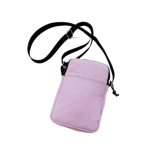 ZRHWSPD Umhängetasche Damen Handytasche Tasche Kleine Umhängetasche Hängende Münzbörse Vertikale Handtasche(Purple) von ZRHWSPD