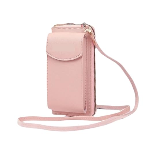 ZRHWSPD Umhängetasche Damen Kleine Crossbody Brieftasche Telefon Tasche Frauen Geldbörse Zelle(Pink) von ZRHWSPD