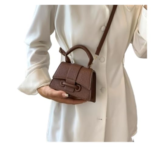 ZRHWSPD Umhängetasche Damen Schultertasche for Damen, Umhängetasche, Clutch, Mini-Geldbörse, Handtasche(Coffee) von ZRHWSPD