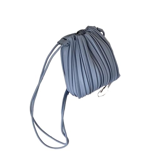 ZRHWSPD Umhängetasche Damen Umhängetasche Damen Single Shoulder Mini Plissee Kleine quadratische Tasche(Blue) von ZRHWSPD