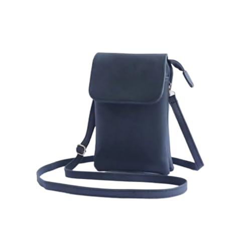 ZRHWSPD Umhängetasche Damen Umhängetasche Handy Geldbörse Taschen Klappe Kleine Schulter Handtasche(Black2) von ZRHWSPD