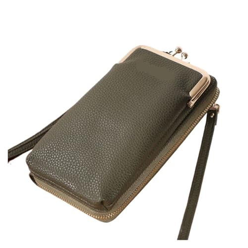 ZRHWSPD Umhängetasche Damen Umhängetaschen Frauen Schulter Clutch Bolsas Damen Telefon Tasche(Green) von ZRHWSPD