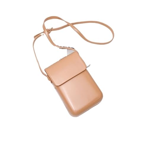 ZRHWSPD Umhängetasche Damen Umhängetaschen Frauen Schulter Geldbörsen Telefon Einfache(Apricot) von ZRHWSPD