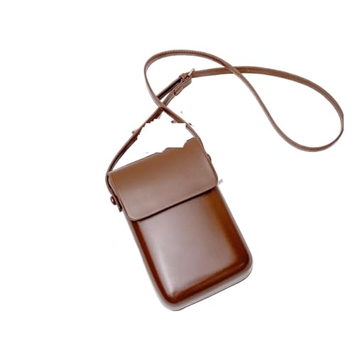ZRHWSPD Umhängetasche Damen Umhängetaschen Frauen Schulter Geldbörsen Telefon Einfache(Brown) von ZRHWSPD
