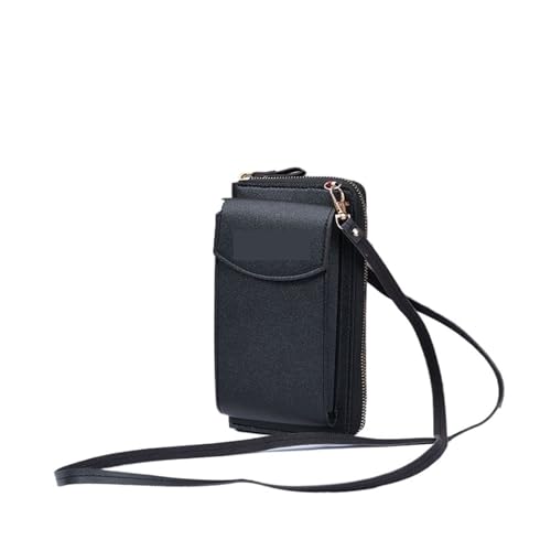 ZRHWSPD Umhängetasche Damen Umhängetaschen Handtasche Geldbörse Clutch Telefon Brieftasche Schulter Umhängetasche(Black) von ZRHWSPD