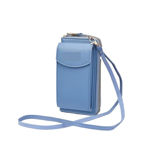 ZRHWSPD Umhängetasche Damen Umhängetaschen Handtasche Geldbörse Clutch Telefon Brieftasche Schulter Umhängetasche(Blue) von ZRHWSPD