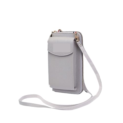 ZRHWSPD Umhängetasche Damen Umhängetaschen Handtasche Geldbörse Clutch Telefon Brieftasche Schulter Umhängetasche(Grey) von ZRHWSPD