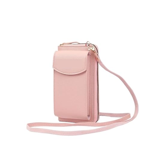 ZRHWSPD Umhängetasche Damen Umhängetaschen Handtasche Geldbörse Clutch Telefon Brieftasche Schulter Umhängetasche(Pink) von ZRHWSPD
