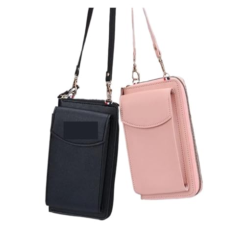 ZRHWSPD Umhängetasche Damen Umhängetaschen Handtasche Geldbörse Clutch Telefon Brieftasche Schulter Umhängetasche(Red) von ZRHWSPD