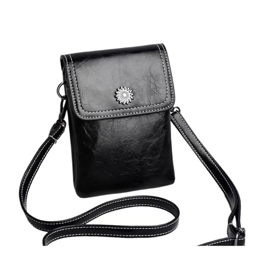 ZRHWSPD Umhängetasche Damen Vielseitige Handytasche mit großer Kapazität for Damen(Black) von ZRHWSPD