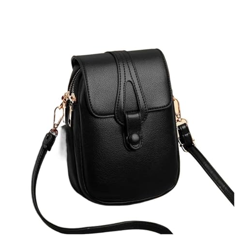 ZRHWSPD Umhängetasche Damen Vintage-Mode Damen Retro Crossbody Handytasche Handtasche(Black) von ZRHWSPD
