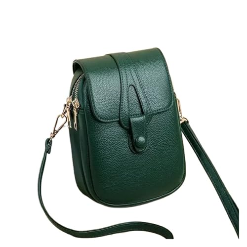 ZRHWSPD Umhängetasche Damen Vintage-Mode Damen Retro Crossbody Handytasche Handtasche(Green) von ZRHWSPD