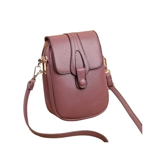 ZRHWSPD Umhängetasche Damen Vintage-Mode Damen Retro Crossbody Handytasche Handtasche(Purple) von ZRHWSPD