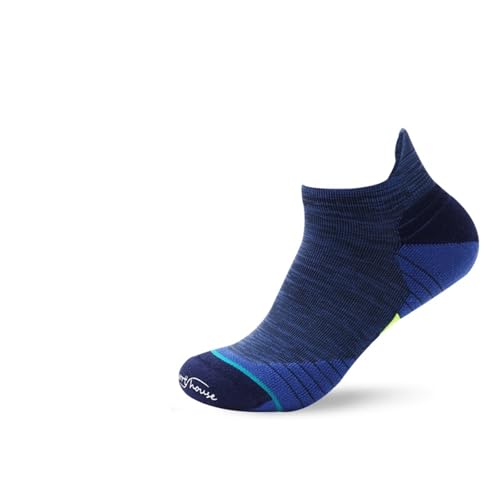 ZRHWSPD Wandersocken Sport Kurze Socken Männer Outdoor Wasserdichte Trekking Nahtlose Bergsteigen Anti Schweiß Elite Basketball(Blue,5 Pairs (39-45)) von ZRHWSPD