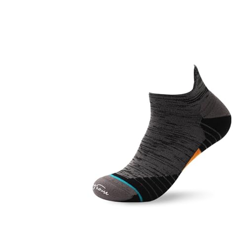 ZRHWSPD Wandersocken Sport Kurze Socken Männer Outdoor Wasserdichte Trekking Nahtlose Bergsteigen Anti Schweiß Elite Basketball(Grey,1 Pair (39-45)) von ZRHWSPD