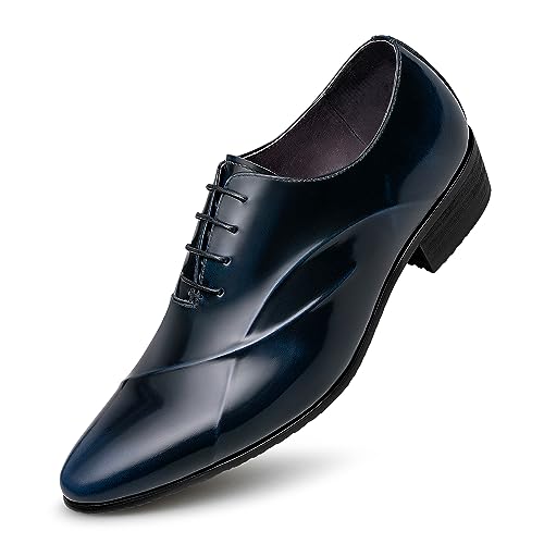 ZRO Herren-Schnürschuhe, Formale Schuhe, Modern, Blau - blau - Größe: 46.5 EU von ZRO