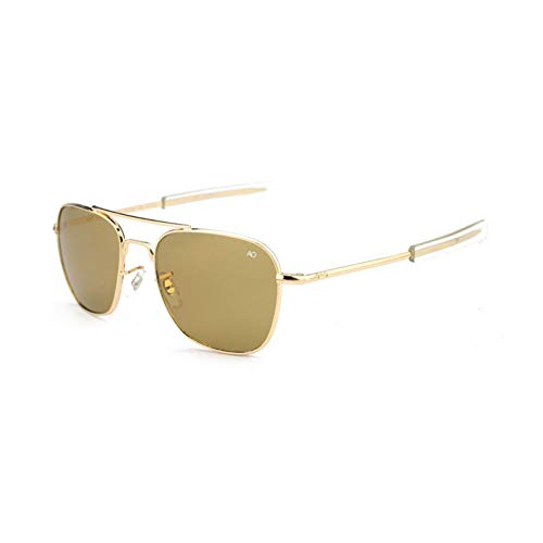 ZRTYJ Sonnenbrille Mode Luftfahrt Sonnenbrillen Männer Markendesigner Ao Sonnenbrille Für Männer American Army Military Optical Glass Lens von ZRTYJ