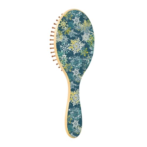 Haarbürste aus Holz, Schneeflocken, Grunge-Weihnachts-Paddel-Haarbürsten für Frauen, Holzbürste für Haarwachstum, Massage, Haarbürste Haarbürste aus Holz, Schneeflocken, Grunge-Weihnachts-Paddel-Haarbürsten für Frauen, Holzbürste für Haarwachstum, Massage, Haarbürste von ZRWLUCKY