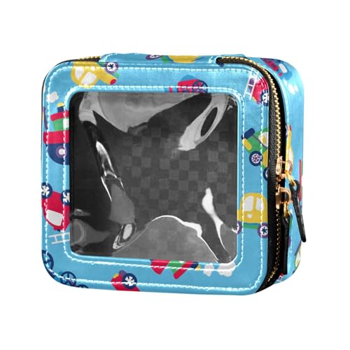ZRWLUCKY Cars, niedliche Make-up-Tasche, transparente Reisetaschen für Toilettenartikel, tragbarer Make-up-Organizer zum Fliegen, Autos von ZRWLUCKY