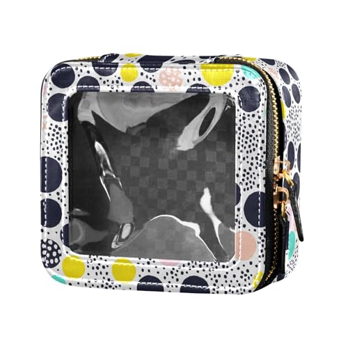 ZRWLUCKY Circle Art Make-up-Tasche, transparent, kleine Kulturbeutel, Nagellack-Organizer-Tasche für Damen, Kreiskunst ZRWLUCKY Circle Art Make-up-Tasche, transparent, kleine Kulturbeutel, Nagellack-Organizer-Tasche für Damen, Kreiskunst von ZRWLUCKY