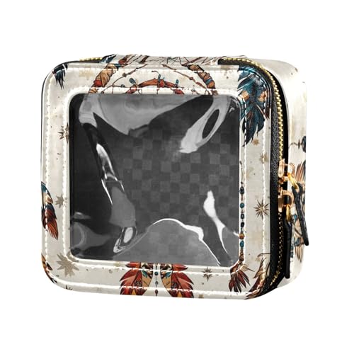ZRWLUCKY Dream Catcher Make-up-Tasche, transparent, wasserdicht, Reise-Kulturbeutel, tragbarer Make-up-Organizer für Reisen, Traumfänger, Traumfänger Dreamy von ZRWLUCKY