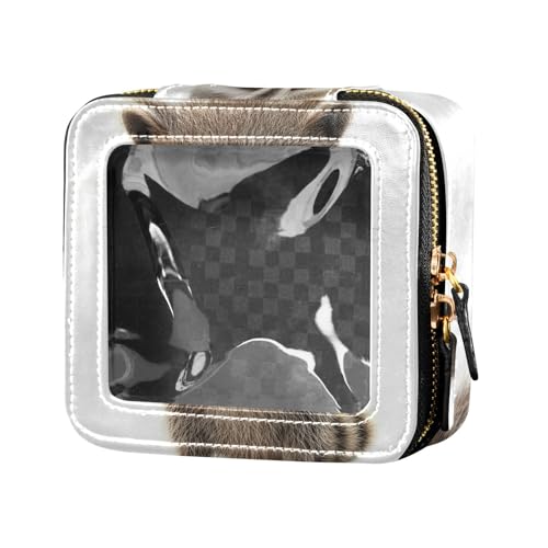 ZRWLUCKY Funny Waschbär Sorrow Make-up-Tasche, Kulturbeutel, Kosmetiktasche, Organizer für Reisen, Lustiger Waschbär-Sorrow von ZRWLUCKY