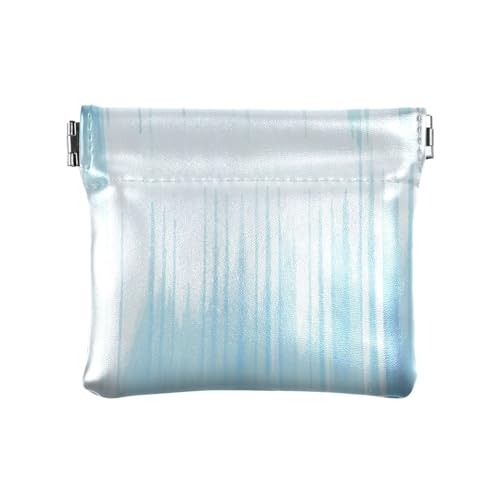 ZRWLUCKY Geldbörse für Damen, Leder, Kartenhalter für Männer, Frauen, Reisen, Blau / Weiß, blau / weiß, 4.33"(L) x 3.74"(W) x 0.39"(H), Aufdruck von ZRWLUCKY