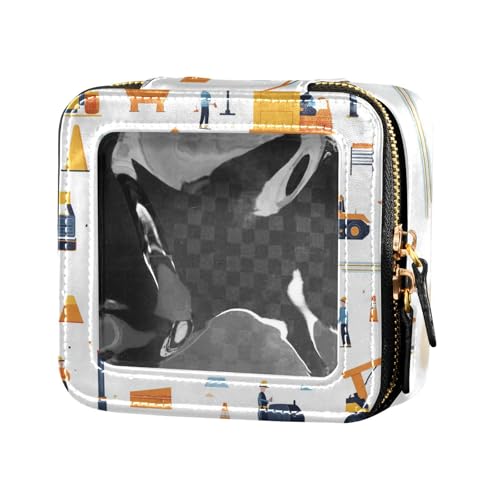 ZRWLUCKY Kosmetiktasche mit gelbem Fahrzeug-Muster, weiß, niedlich, transparent, Reise-Kulturbeutel, tragbarer Make-up-Organizer für Reisen, gelbes Fahrzeug-Muster, weiß, Gelbes Fahrzeugmuster, weiß ZRWLUCKY Kosmetiktasche mit gelbem Fahrzeug-Muster, weiß, niedlich, transparent, Reise-Kulturbeutel, tragbarer Make-up-Organizer für Reisen, gelbes Fahrzeug-Muster, weiß, Gelbes Fahrzeugmuster, weiß von ZRWLUCKY