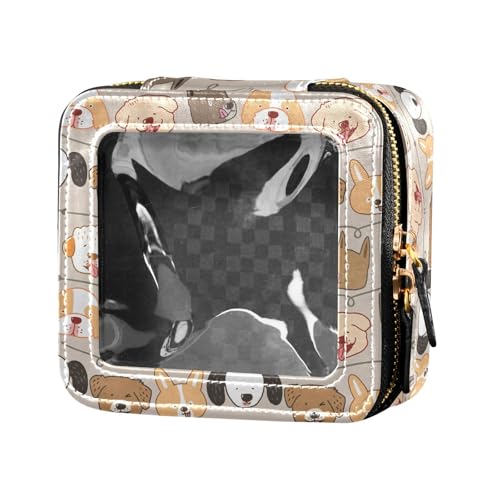 ZRWLUCKY Kosmetiktasche mit niedlichem Cartoon-Motiv, transparent, für Reisen, Kosmetiktasche für Damen, Niedliche Cartoon-Hunde ZRWLUCKY Kosmetiktasche mit niedlichem Cartoon-Motiv, transparent, für Reisen, Kosmetiktasche für Damen, Niedliche Cartoon-Hunde von ZRWLUCKY