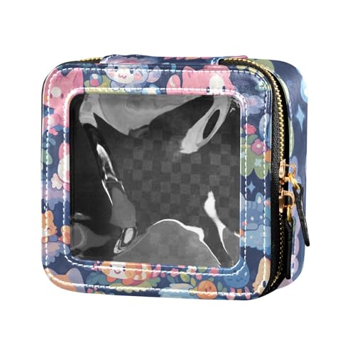 ZRWLUCKY Kosmetiktasche mit niedlichem Katzen-Wunderland-Stil, transparenter Kulturbeutel mit Reißverschluss, Nagellack-Organizer-Tasche für Damen, Niedlicher Katzen-Wunderland-Stil ZRWLUCKY Kosmetiktasche mit niedlichem Katzen-Wunderland-Stil, transparenter Kulturbeutel mit Reißverschluss, Nagellack-Organizer-Tasche für Damen, Niedlicher Katzen-Wunderland-Stil von ZRWLUCKY