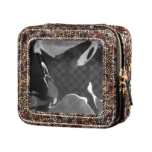 ZRWLUCKY Make-up-Tasche, Retro-Stil, unregelmäßige Punkte, transparent, Kulturbeutel, Make-up-Organizer für Damen, Unregelmäßige Retro-Punkte ZRWLUCKY Make-up-Tasche, Retro-Stil, unregelmäßige Punkte, transparent, Kulturbeutel, Make-up-Organizer für Damen, Unregelmäßige Retro-Punkte von ZRWLUCKY