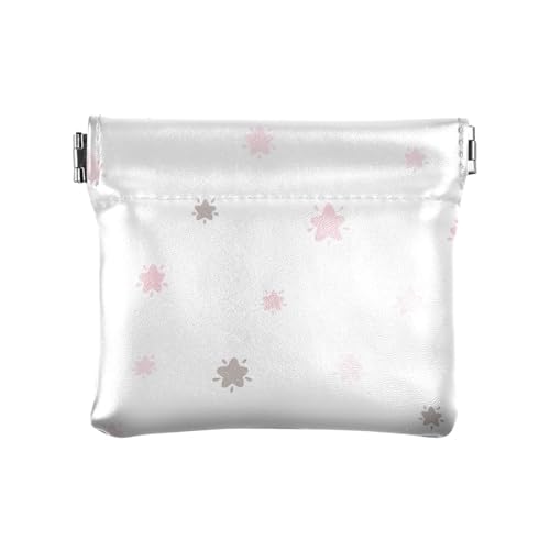 ZRWLUCKY Nature Damen-Geldbörse aus Leder, schlichtes Blumenmuster, klein, für Kleingeld, Karten-Organizer für Frauen, Jungen, Mädchen, Mehrfarbig, 4.33"(L) x 3.74"(W) x 0.39"(H), Aufdruck von ZRWLUCKY