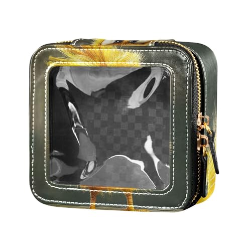 ZRWLUCKY Pet Chicken Inquisitive Make-up-Tasche, wasserdicht, Reise-Kulturbeutel, Nagellack, Organizer, Tasche zum Fliegen, Pet Chicken neugierig von ZRWLUCKY