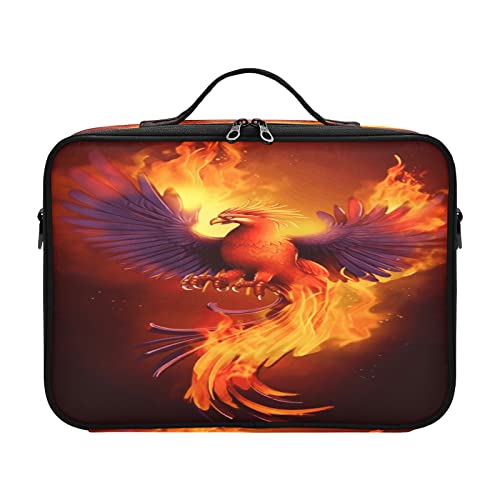 ZRWLUCKY Phoenix Fire Kosmetiktasche mit Reißverschluss, Reiseetui für Toilettenartikel, Damen, große Make-up-Taschen, Make-up-Tasche für Geldbörse, Estuches Para Labiales für Damen, Herren, Frau, von ZRWLUCKY