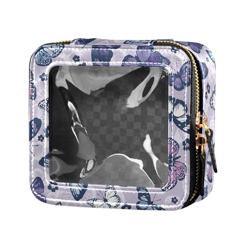 ZRWLUCKY Schöne, künstlerische, sanft fliegende transparente Make-up-Tasche, Kulturbeutel, Reise-Kosmetiktasche für Damen, Schönes, künstlerisches, sanftes Fliegen von ZRWLUCKY