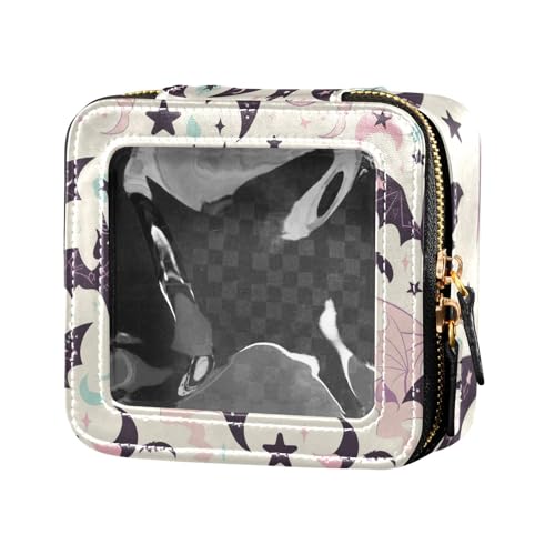 ZRWLUCKY Transparente Make-up-Tasche mit Sternenmuster, Reise-Kulturbeutel, Kosmetiktasche, Organizer für Reisen, Sternenmuster, Sternenmuster von ZRWLUCKY