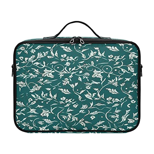 ZRWLUCKY Vintage Dark Green Leaf cosmetic organizer bag travel toiletry bag up bag organizator makeup bag big bolsa para makeup for women girl teen ladies teens male von ZRWLUCKY