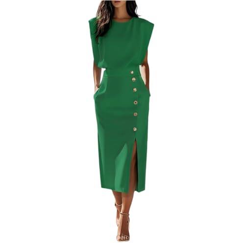 Etuikleid Damen Elegant Für Hochzeit Lang Abendkleid Festliche Kleider Damen Elegant Midi Ärmellos Cocktailkleid Hochzeitsgast mit Beinschlitz Kleid Frauen Business Midikleid Sommerkleid Leicht Etuikleid Damen Elegant Für Hochzeit Lang Abendkleid Festliche Kleider Damen Elegant Midi Ärmellos Cocktailkleid Hochzeitsgast mit Beinschlitz Kleid Frauen Business Midikleid Sommerkleid Leicht von ZRYAZQ