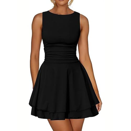 Kleid Damen Curvy Elegant Kurz Sommerkleid Damen A Linie Ärmellos Korsett Kleider Kurz Schwingen Stufenkleid Sommerkleider Leicht und Luftig Skaterkleid Frauen Sommer Eng Minikleid Tailliert Kleid Damen Curvy Elegant Kurz Sommerkleid Damen A Linie Ärmellos Korsett Kleider Kurz Schwingen Stufenkleid Sommerkleider Leicht und Luftig Skaterkleid Frauen Sommer Eng Minikleid Tailliert von ZRYAZQ
