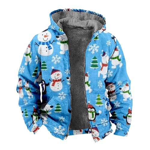 Sweatjacke Herren Kapuzenjacke Mit Fleecefutter Christmas Sweater Winterjacke Warm Zipper Hoodie Weihnachten Beheizbare Jacke Sweatshirt Mit Taschen Sweatjacke Herren Kapuzenjacke Mit Fleecefutter Christmas Sweater Winterjacke Warm Zipper Hoodie Weihnachten Beheizbare Jacke Sweatshirt Mit Taschen von ZRYAZQ