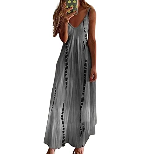 Trägerkleid Damen Sommer Lang V Ausschnitt Sommerkleider Leicht Und Luftig Strandkleid Lang Spaghettiträger Sommerkleid Elegant Maxi A Linie Muster Kleider Frauen Sommer Blumen Maxikleid Trägerkleid Damen Sommer Lang V Ausschnitt Sommerkleider Leicht Und Luftig Strandkleid Lang Spaghettiträger Sommerkleid Elegant Maxi A Linie Muster Kleider Frauen Sommer Blumen Maxikleid von ZRYAZQ