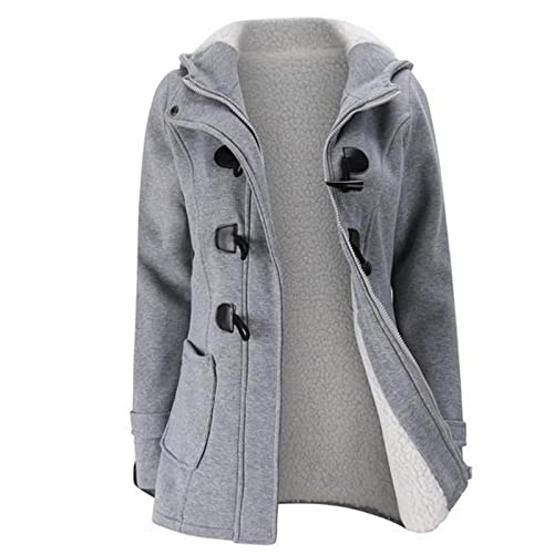 ZRYAZQ Damen Winterjacke Warm Gefüttert Wollmantel Damen mit Teddyfutter Wintermantel Damen mit Kapuze Mantel Winter Dicke Fleecejacke Teddyfleece Trenchcoat mit Knöpfen Taschen Damenmantel Übergang ZRYAZQ Damen Winterjacke Warm Gefüttert Wollmantel Damen mit Teddyfutter Wintermantel Damen mit Kapuze Mantel Winter Dicke Fleecejacke Teddyfleece Trenchcoat mit Knöpfen Taschen Damenmantel Übergang von ZRYAZQ