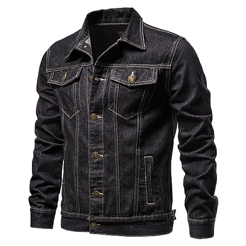 ZRYAZQ Jeansjacke Herren Freizeit Jacke Herren übergangsjacke Herren Arbeitsjacke Herren Winter Herren Jacke Jeans Motorradjacke Herren Bomberjacke Herren Sport Winterjacke Herren Jacke Herren Jeans von ZRYAZQ