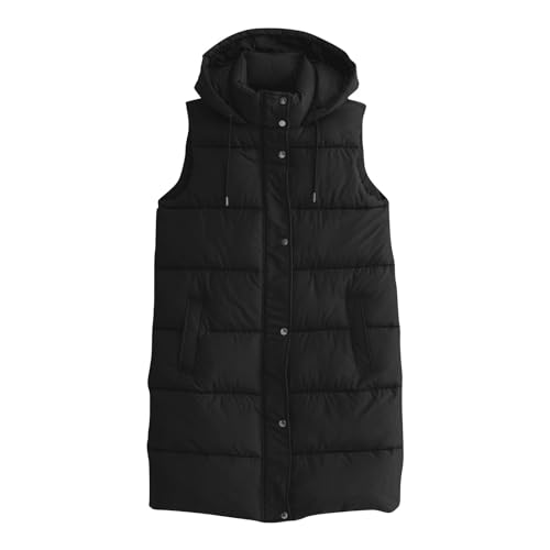 ZRYAZQ Steppweste Damen Lang Weste Damen Elegant Ärmellos Longweste Damen mit Kapuze Leicht Winterjacke Warm Rollkragen Übergangsjacke mit Taschen Daunenweste Leichte Damenweste Winter Sportweste ZRYAZQ Steppweste Damen Lang Weste Damen Elegant Ärmellos Longweste Damen mit Kapuze Leicht Winterjacke Warm Rollkragen Übergangsjacke mit Taschen Daunenweste Leichte Damenweste Winter Sportweste von ZRYAZQ