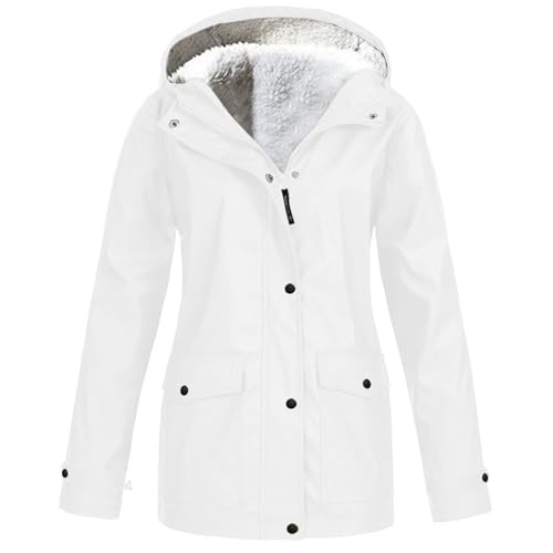 ZRYAZQ Winterjacke Damen Winterparka Damen Warm Gefüttert Jacke Damen Winter Mit Kapuze Warme Wintermantel Damen Elegant Mantel Parka Innenfutter Outdoor Jacken Frauen Wasserdicht Fleecejacke von ZRYAZQ