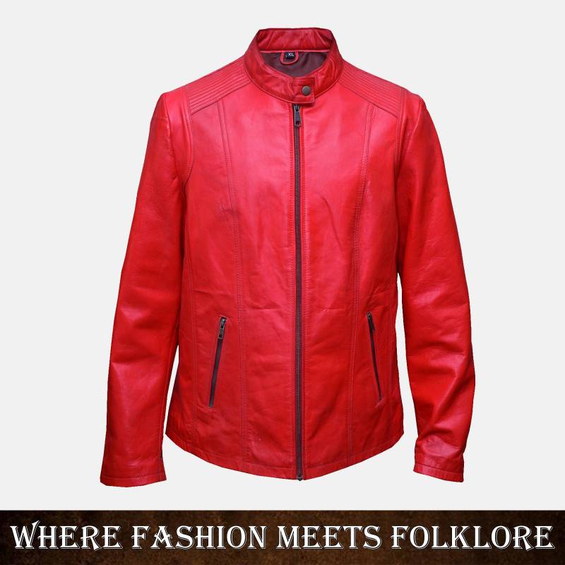 New Fashion Ladies Red Real Lambskin Soft Jacket Slim Fit Motorcycle Style Genuine Leather Women's Coat Handmade For A Bold Timeless von ZRwear
